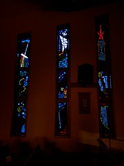 Church Windows at night