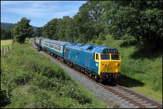 Springside Farm, East Lancashire Railway, 50044 'Exeter' (15.30 Rawtenstall - Heywood) July 3rd 2011.