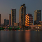 Tampa Skyline Long Exposure Tampa Skyline 2 shots
First shot is my normal style, second is a long exposure with an ND filter and even smoother water.  Which do you prefer?