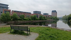 River Aire from Knostrop Cut Island Aire and Calder Navigation Leeds Yorkshire