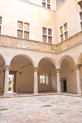Palazzo Piccolomini Renaissance Porticos Pienza Italy