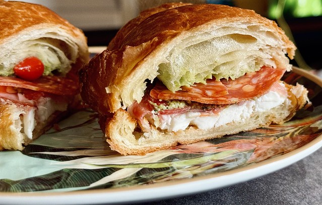 Homemade croissant sandwich 👍