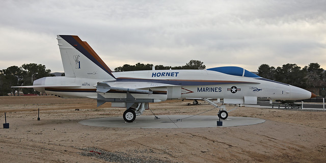 160775 McDonnell Douglas YF-18A Hornet China Lake Museum Ridgecrest CA 12th March 2024