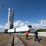 NASA’s Boeing Crew Flight Test Rollout (NHQ202405040010) A United Launch Alliance Atlas V rocket with Boeing’s CST-100 Starliner spacecraft aboard is seen as it is rolled out of the Vertical Integration Facility to the launch pad at Space Launch Complex 41 ahead of the NASA’s Boeing Crew Flight Test, Saturday, May 4, 2024 at Cape Canaveral Space Force Station in Florida. NASA’s Boeing Crew Flight Test is the first launch with astronauts aboard the Starliner spacecraft and Atlas V rocket to the International Space Station as part of the agency’s Commercial Crew Program. The flight test, targeted for launch at 10:34 p.m. EDT on Monday, May 6, serves as an end-to-end demonstration of Boeing’s crew transportation system and will carry NASA astronauts Butch Wilmore and Suni Williams to and from the orbiting laboratory. Photo Credit: (NASA/Joel Kowsky)