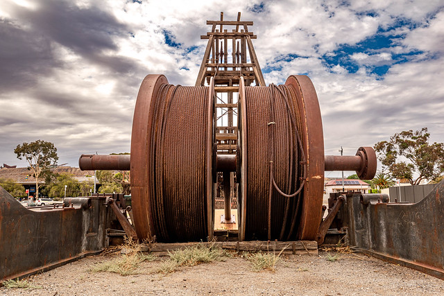 The Kintore Headframe: Double Cylindrical Winding Drum (Broken Hill, Far West New South Wales)