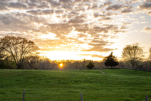 Sunset at Chiesa Meadow