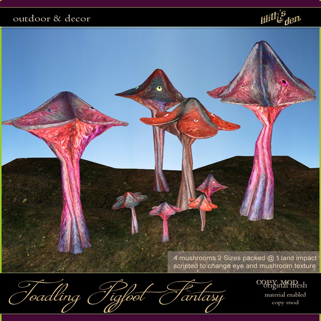 Lilith's Den –  Toadling Pigfoot Mushroom Fantasy Faire Exclusive