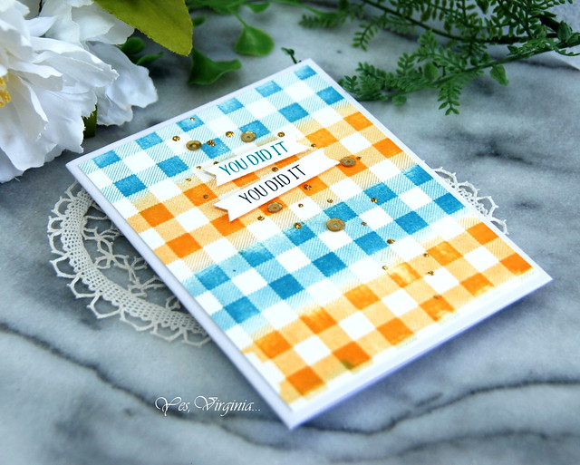 Virginia Lu- Buffalo Plaid Press Plate Press Plate from the Cheers to You Collection-Cheers to You Sentiments Press Plate & Die Set-001