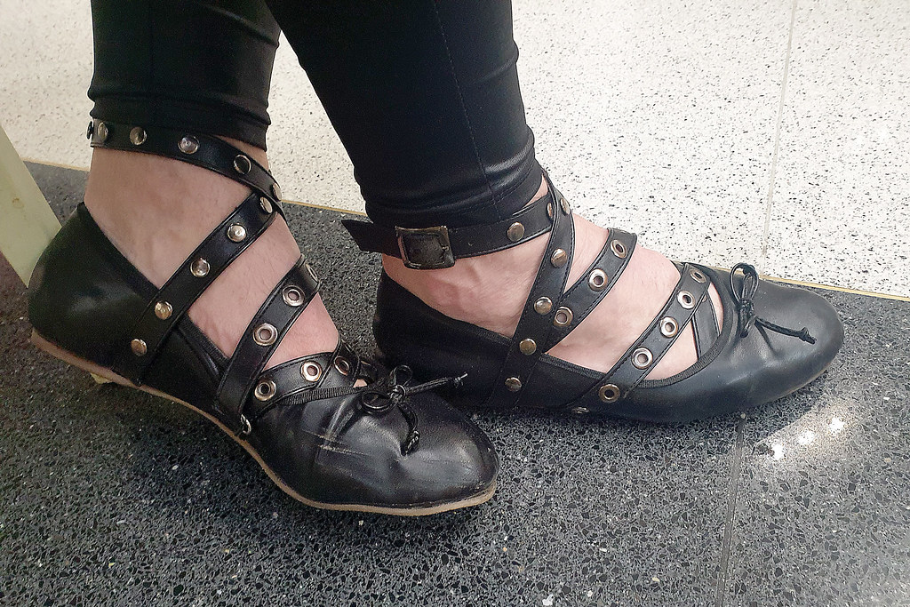 Flats with Studded Straps