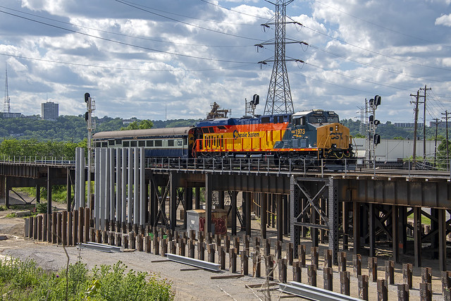 CSX Family Day at Cincinnati, Ohio on May 11, 2024. P005-11 giving rides to participants.