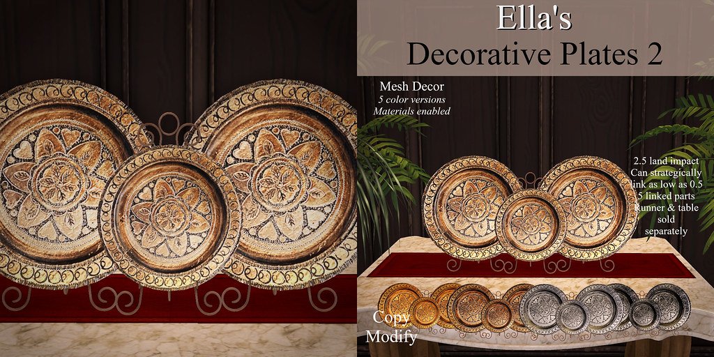 Ella's Decorative Plates 2 Set ad