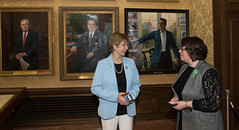 State Reps. Tami Zawistowski and Jane Garibay, State Senator John Kissel, Lieutenant Governor Susan Bysiewicz, former state representatives and senators, dignitaries, relatives and friends gathered inside the Memorial hall of the Connecticut State Library for a ceremony honoring the late Governor Ella T. Grasso on her 105th birthday.

Hosted by the lieutenant governor, the hour-and-a-half-long event highlighted Governor Grasso's political rise, leadership, and legacy as the first woman in the country to be elected governor in her own right.  A native of Windsor Locks, Governor Grasso is still held in high regard both locally and statewide.  The Windsor Locks delegation paid tribute to her state and national service and shared personal stories of her connections to the community.