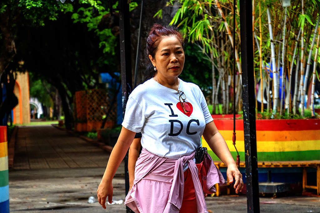 Woman in I luv DC shirt on 5-19-24--Vung Tau copy