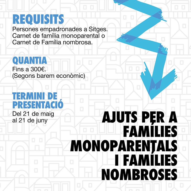 Convocatoria de Ayudas Económicas para Familias Monoparentales y Numerosas en Sitges
