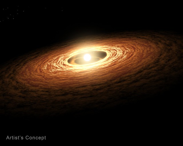 Webb Finds Plethora of Carbon Molecules Around Young Star (Artist Concept)