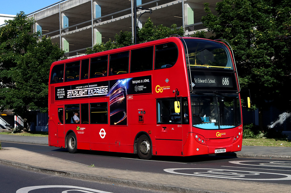 Go-Ahead London E111 (LX09FBB) Romford 07/06/2024 | TfL rout… | Martin ...