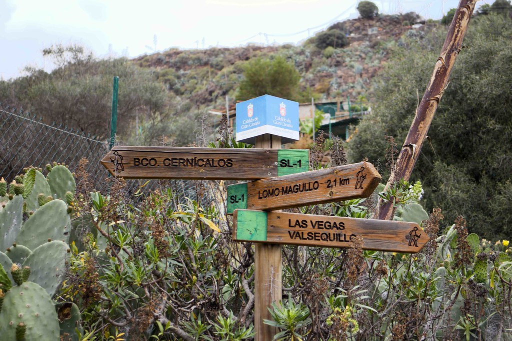 Señal sendero Barranco de los Cernicalos