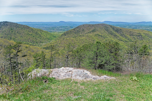 Ridges and Peaks of the Northern Blue Ridge at Irish Creek Valley Overlook (Blue Ridge Parkway) by thor_mark , While along the Blue Ridge Parkway and roadside pullout with a view looking to the west-northwest. T