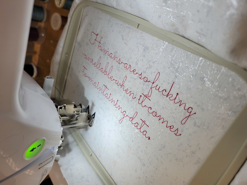 Humans maintaining data