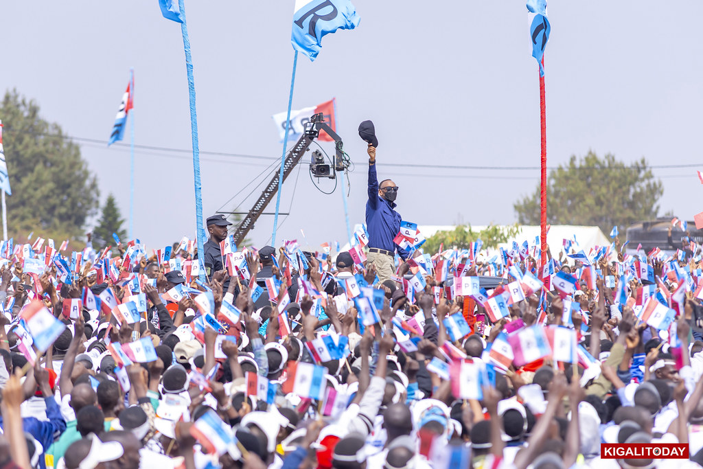 RPF Inkotanyi Candidate President Paul Kagame campaigns in Gicumbi ...