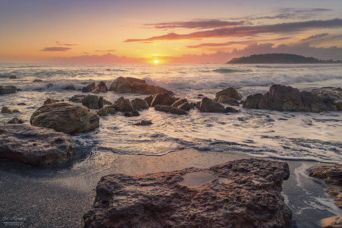 Golden hour magic at Tauranga, New Zealand by Ed Kruger, 
The pre-dawn air crackled with anticipation, thick with the scent of salt and the promise of a new 