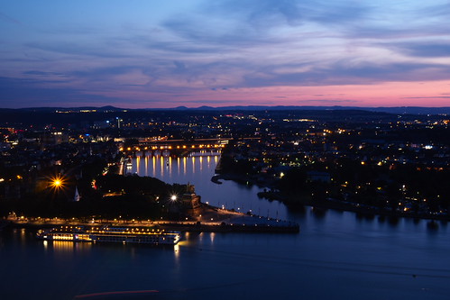 Blick auf Mosel und Rhein