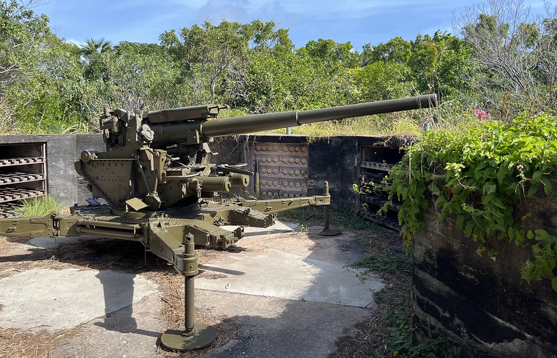 Anti-aircraft gun (deactivated but genuine) on Horn Island