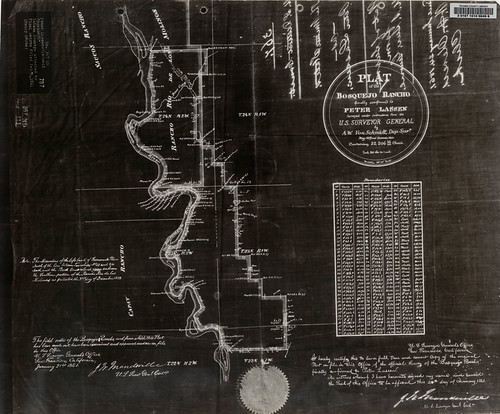 Plat of the Bosquejo Rancho | by reference10