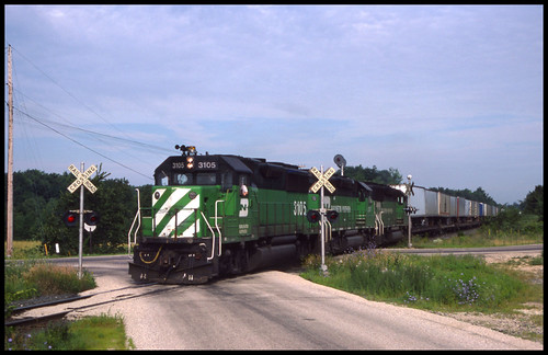 BN 3105 on Soo Line Lake States Division - 7/25/1987 | Flickr