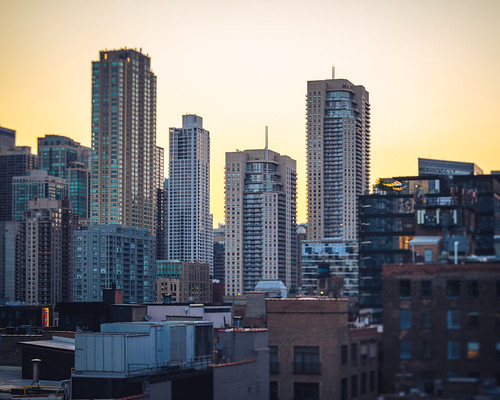 Sunrise Surprise by nisahnet, The surprise is that I was actually up and out early enough to get this shot of Chicago's River Nort
