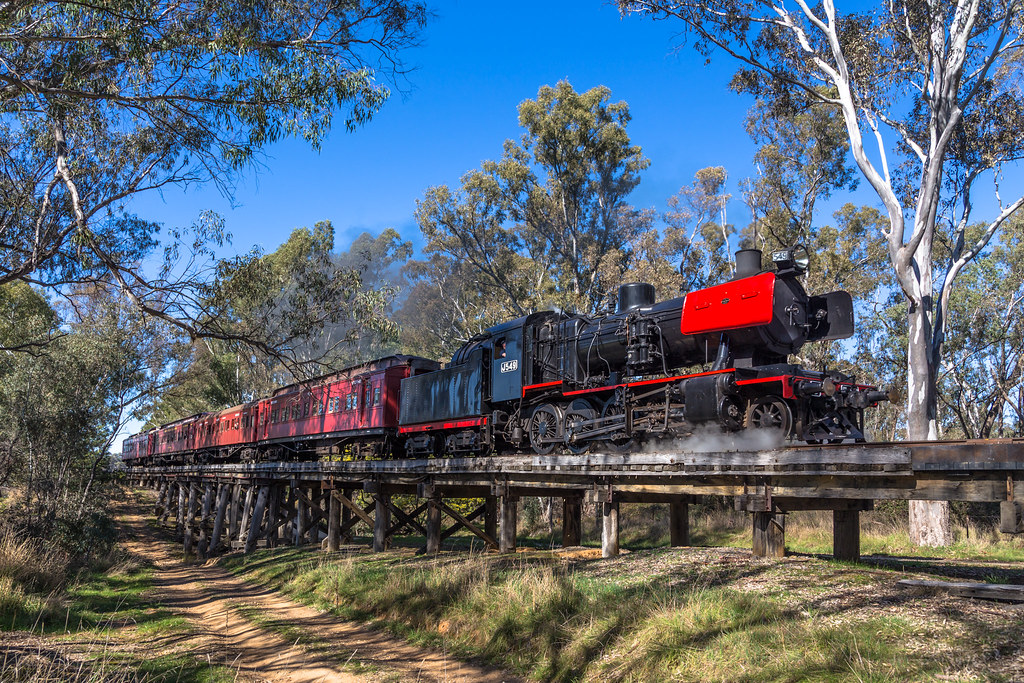 Victorian Goldfields Railway J549 locomotive. | Castlemaine … | Flickr