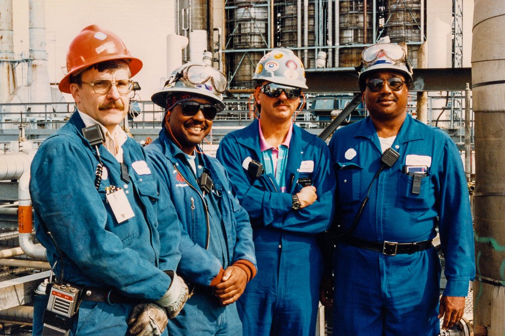 Men In Workforce Men at Work | Image scanned from a 4x6 print of a photo take… | Flickr