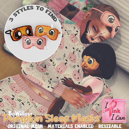 BoWillow - Pumpkin Sleep Mask IPIC Hunt Items | by archer.candy