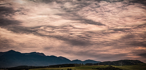After sunset by Hubert Polacek, Early autumn and asperitas clouds again.
Merged 3x3 hand-held horizontal shots.slovakia cloudy even
