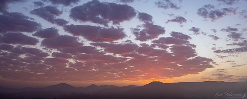 Hazy Pastel Colors at Dawn by GoodLifeErik, Sunrise from my neighborhood. A light fog covers the valley below.sunrise pinkclouds pastelcolors ha