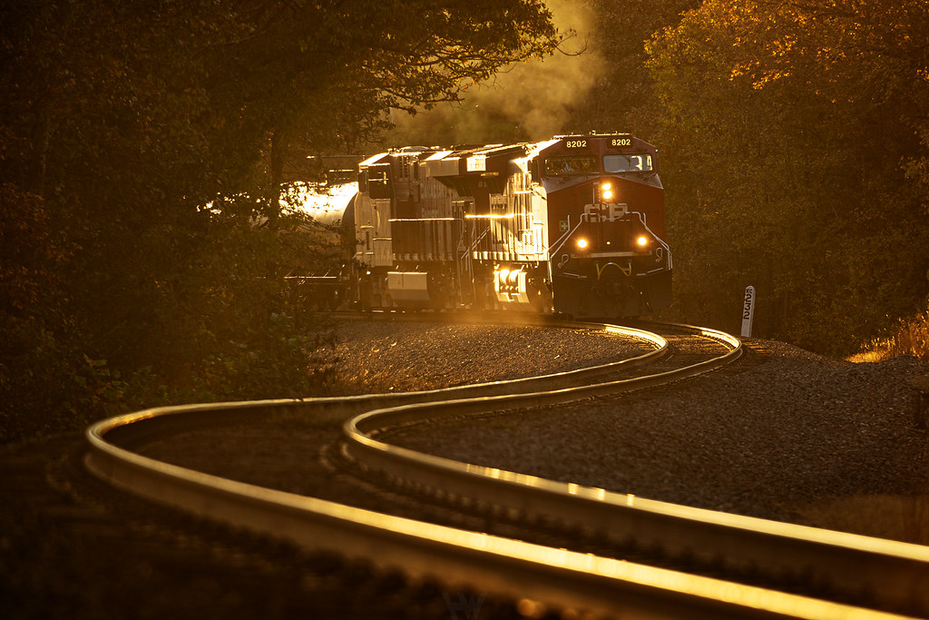 Sunset On The Rails Sunshine On Steel Rails | As the sun drops toward the horizo… | Flickr