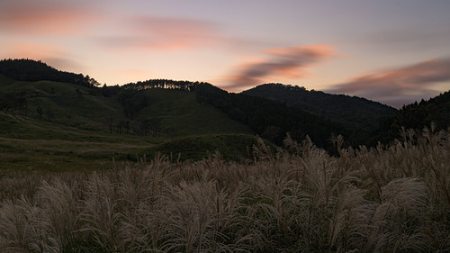 砥峰高原14・Tonomine Highla by anglo10, 神河町 兵庫県 japan 夕景 sunset 高原 field ススキ 砥峰高原
