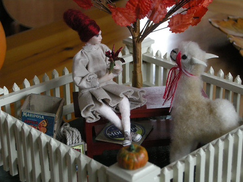 Daughter, having an autumn visit with her furry friend.  She was made by Elena Gonchar.