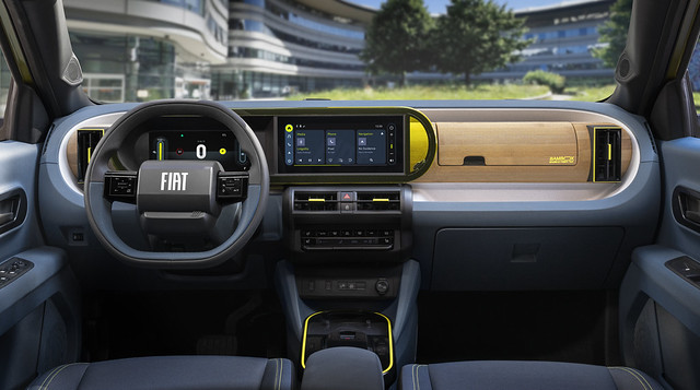 Interior do Fiat Grande Panda