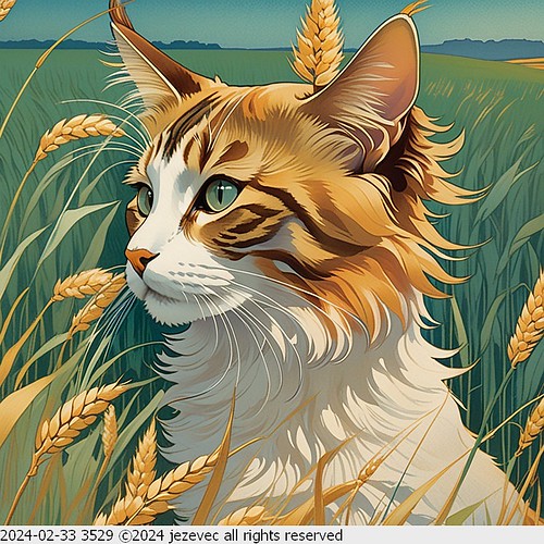 2024-02-33 3529 AI Cat Illustration | by Jezevec40 (formerly Badger 23)
