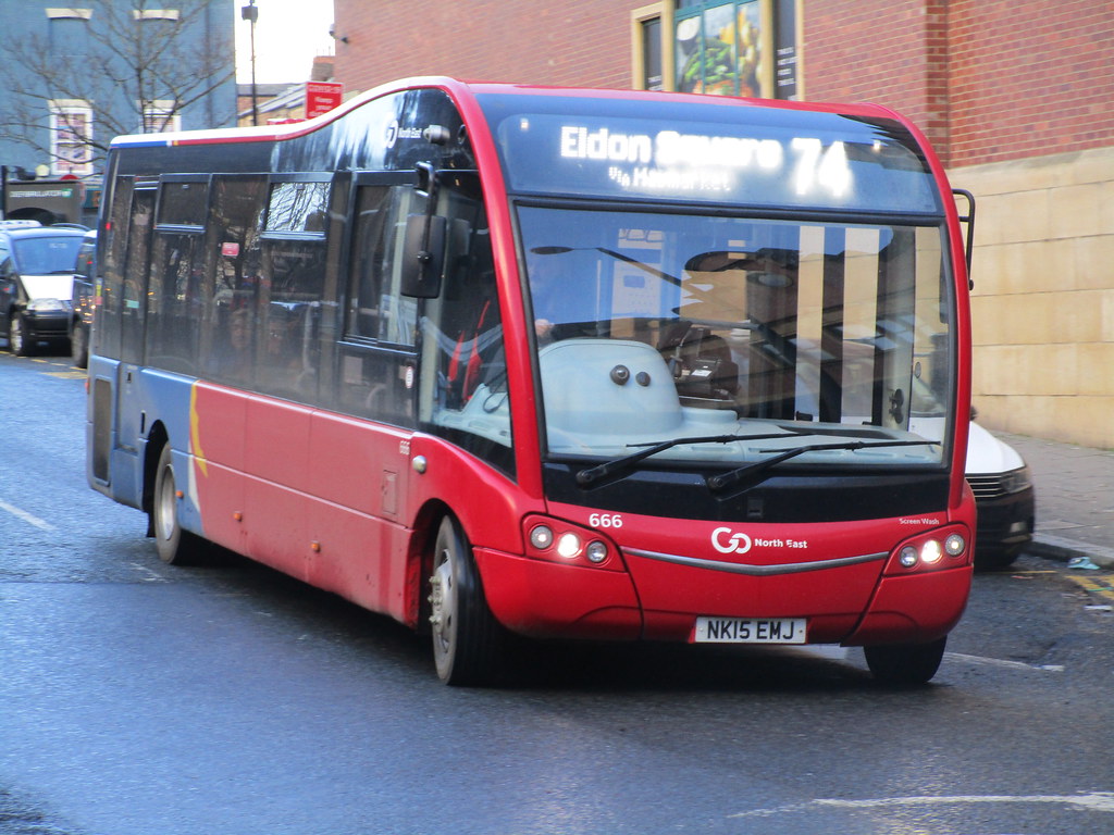 Square Bus Go North East 666. Prudhoe Place, Newcastle | Reg. NK15 EMJ … | Flickr
