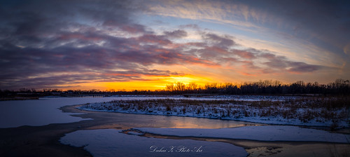 The longest night by Dahai Z, Sunset at Buffalo Creek Forest Preserve, Lake County, Illinois. 
This is an HDR panorama from 9 shot