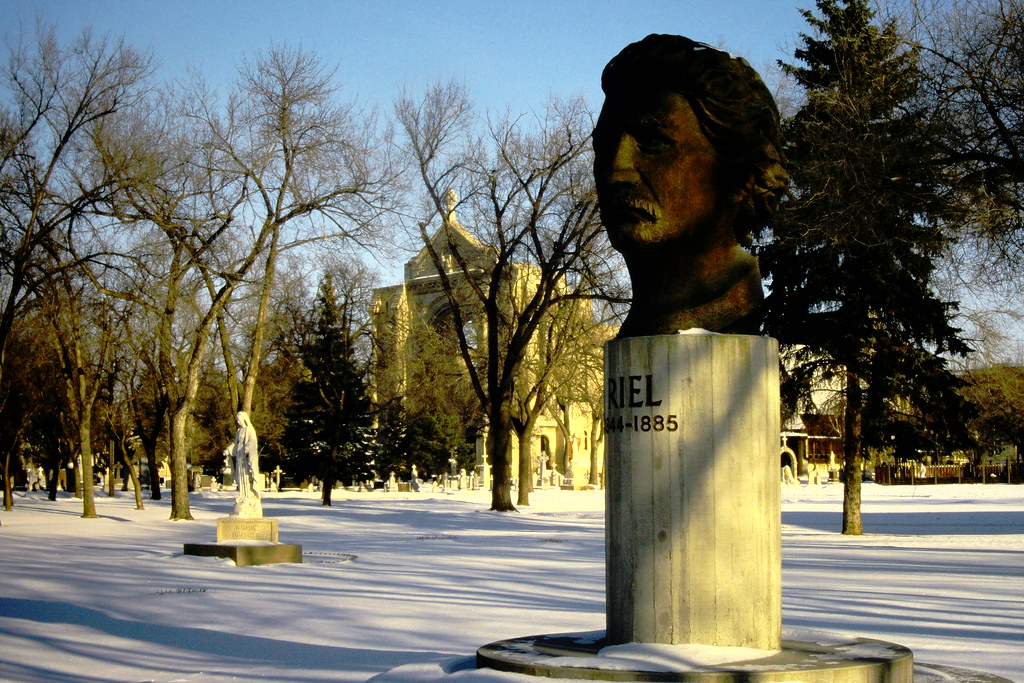 Bust of Louis Riel in the grounds of St. Boniface Museum, … | Flickr