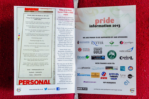 2013 Programme | by Exeter Pride