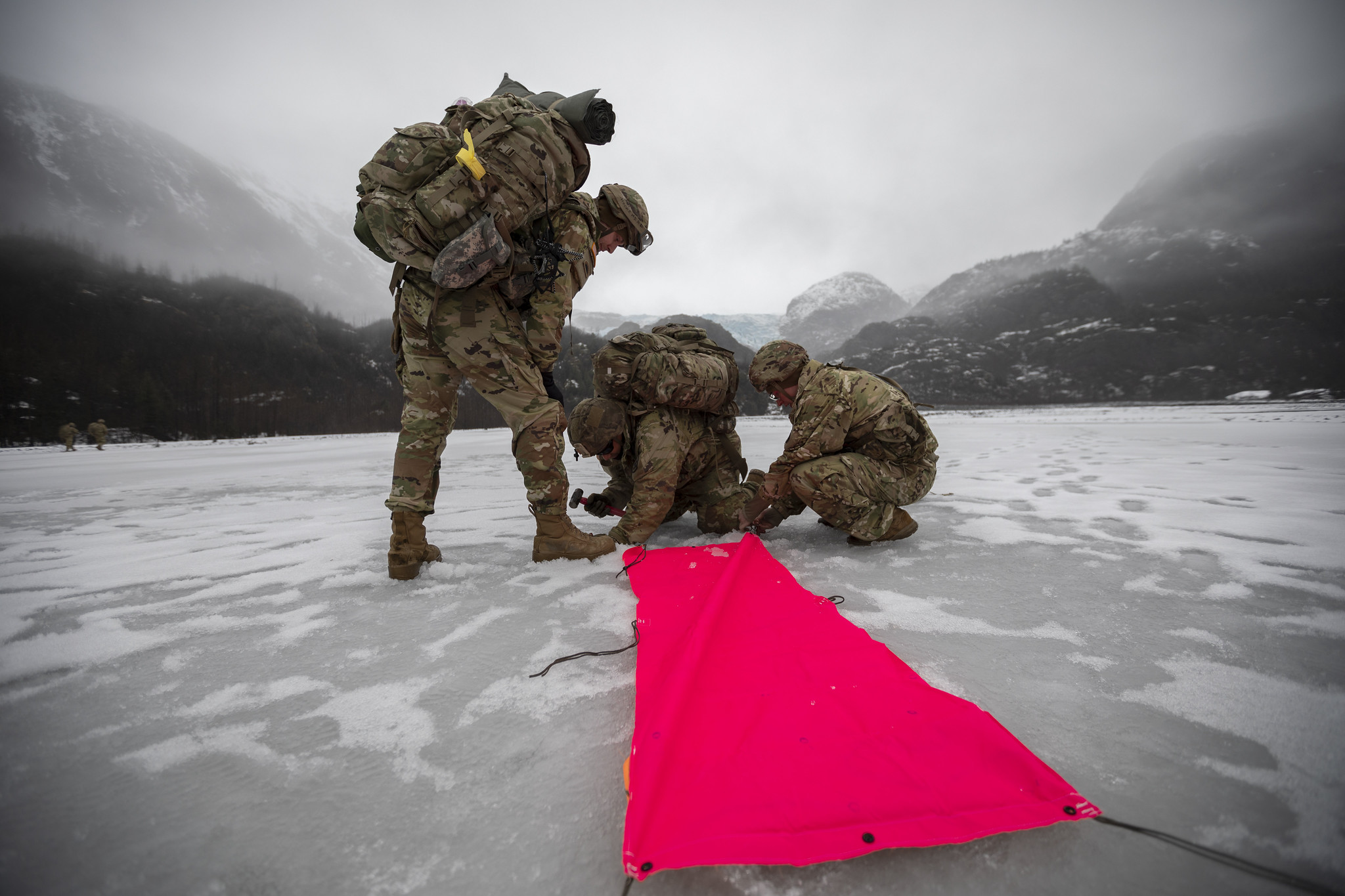 AKARNG infantry and aviators team up during winter FTX