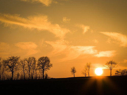 Winter Sunset (III) by Maximilian Busl, Winter always offers wonderful moody and colorful sunsetstöpen bayern deutschland sunset sky color a