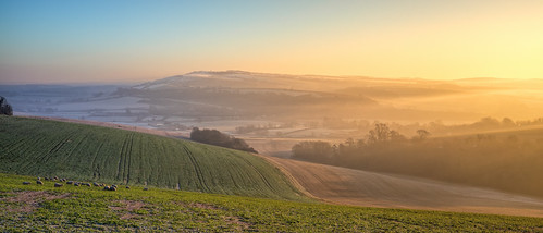 In awe you recharge your soul by sagesolar, This was the view on a very cold January morning from the top of Bury Hill in West Sussex, UK, overl