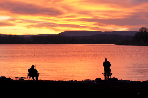 Fishing Buddies by mrthurmond, fishing tennessee nickajack nickajackdam tennesseeriver sunset outdoo