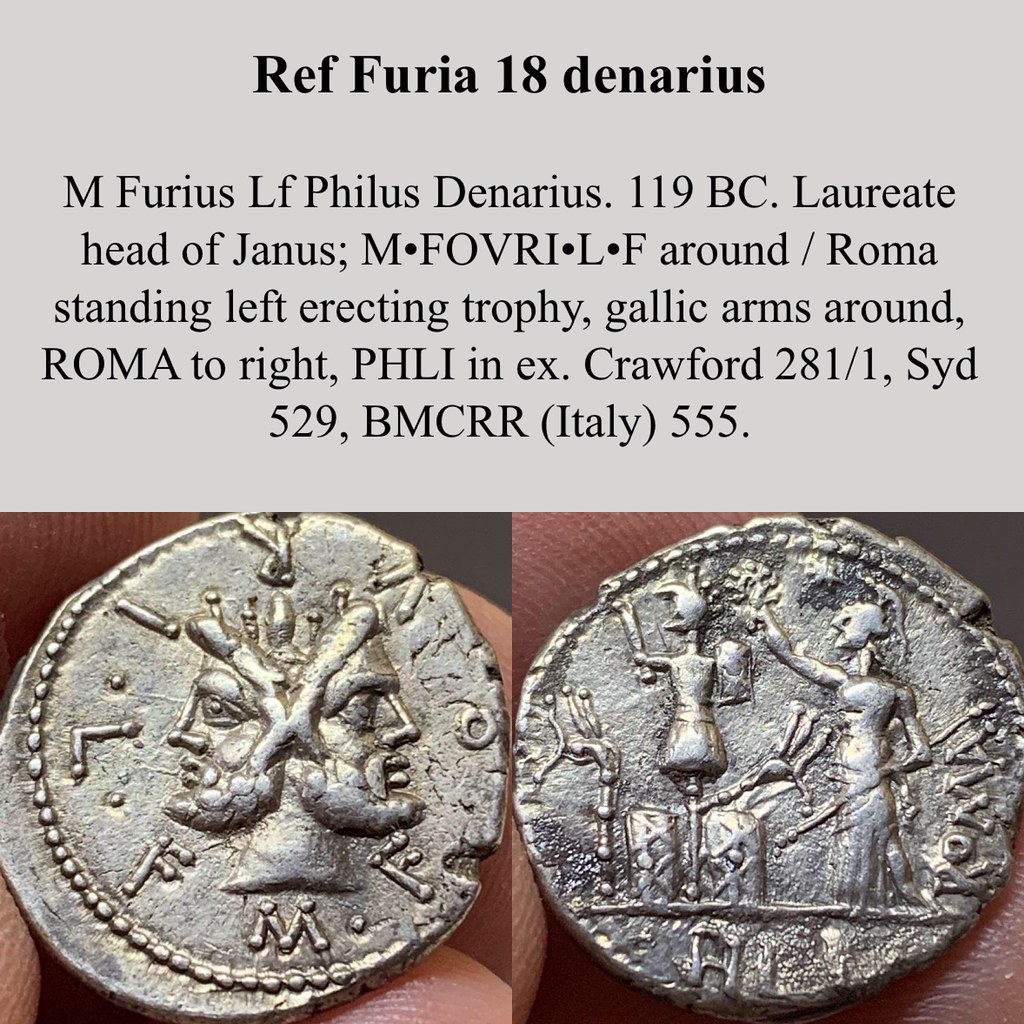 Roman Republic AR denarius, M. Furius L.f. Philus | Marcus F… | Flickr