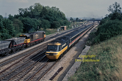 Foxhall Junction View '87 by Don Gatehouse, A once everyday sight to be viewed at Didcot when HST sets operated the BR Table 127 main line passe